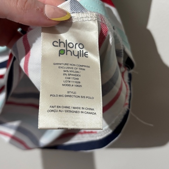 🎉4/30$🎉Chlorophylle White Polo Shirt XXL - Picture 3 of 5